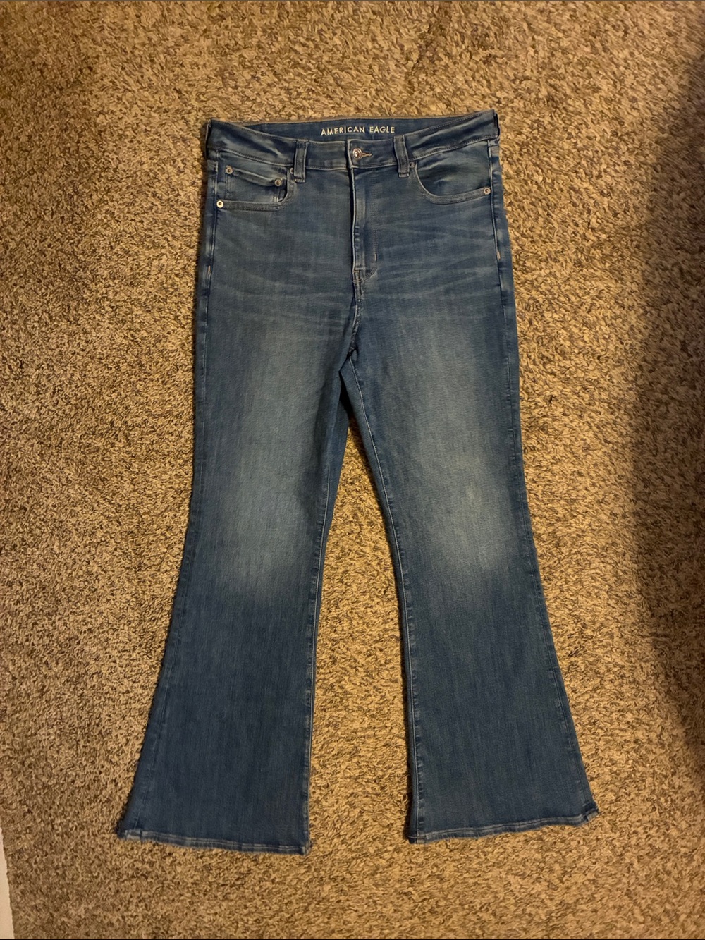 American Eagle super hi-rise flare jeans -size 12